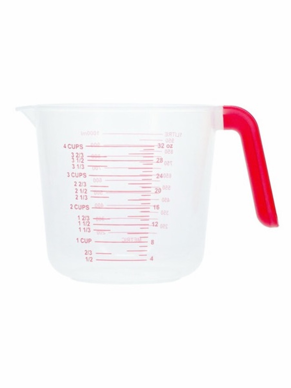 Dollar General 4-Cup Capacity Clear Plastic Measuring Cup